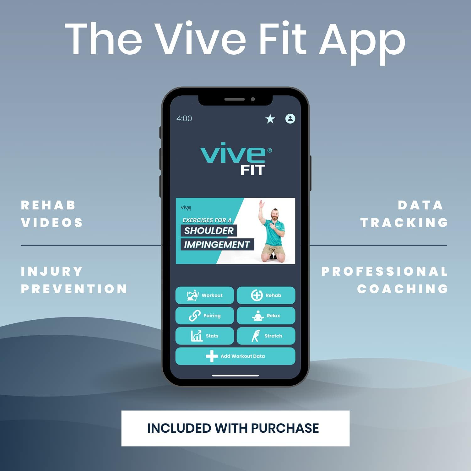 VIVE Shoulder Pulley by Vive - Over Door Rehab Exerciser for Rotator Cuff - Home Cable Arm Rehabilitation Exercise System for Frozen Shoulder, Physical Therapy, Flexibility, Range of Motion and Stretching.