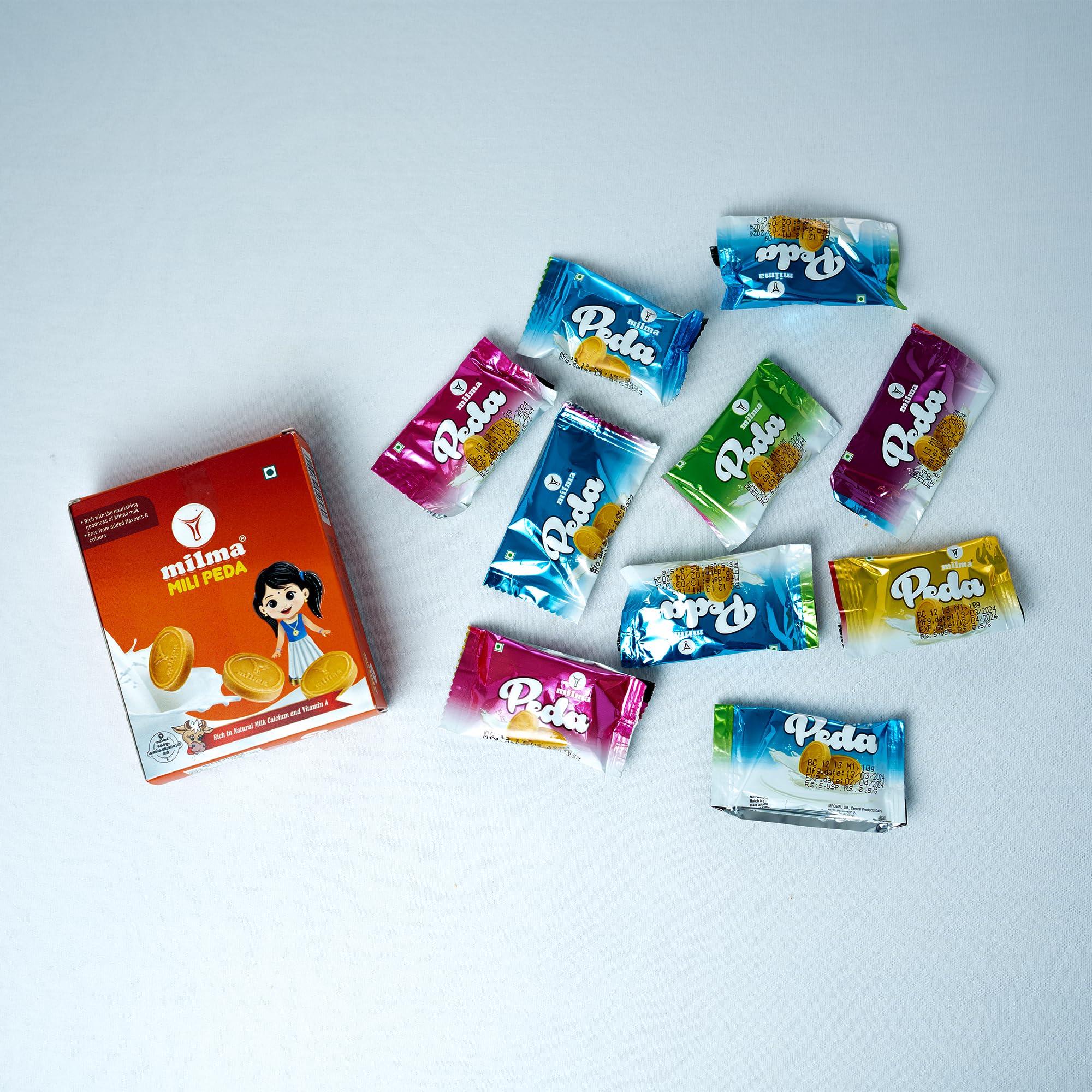 Milma Milma Milk Peda, 100g Pack of 5, Traditional Indian Sweets