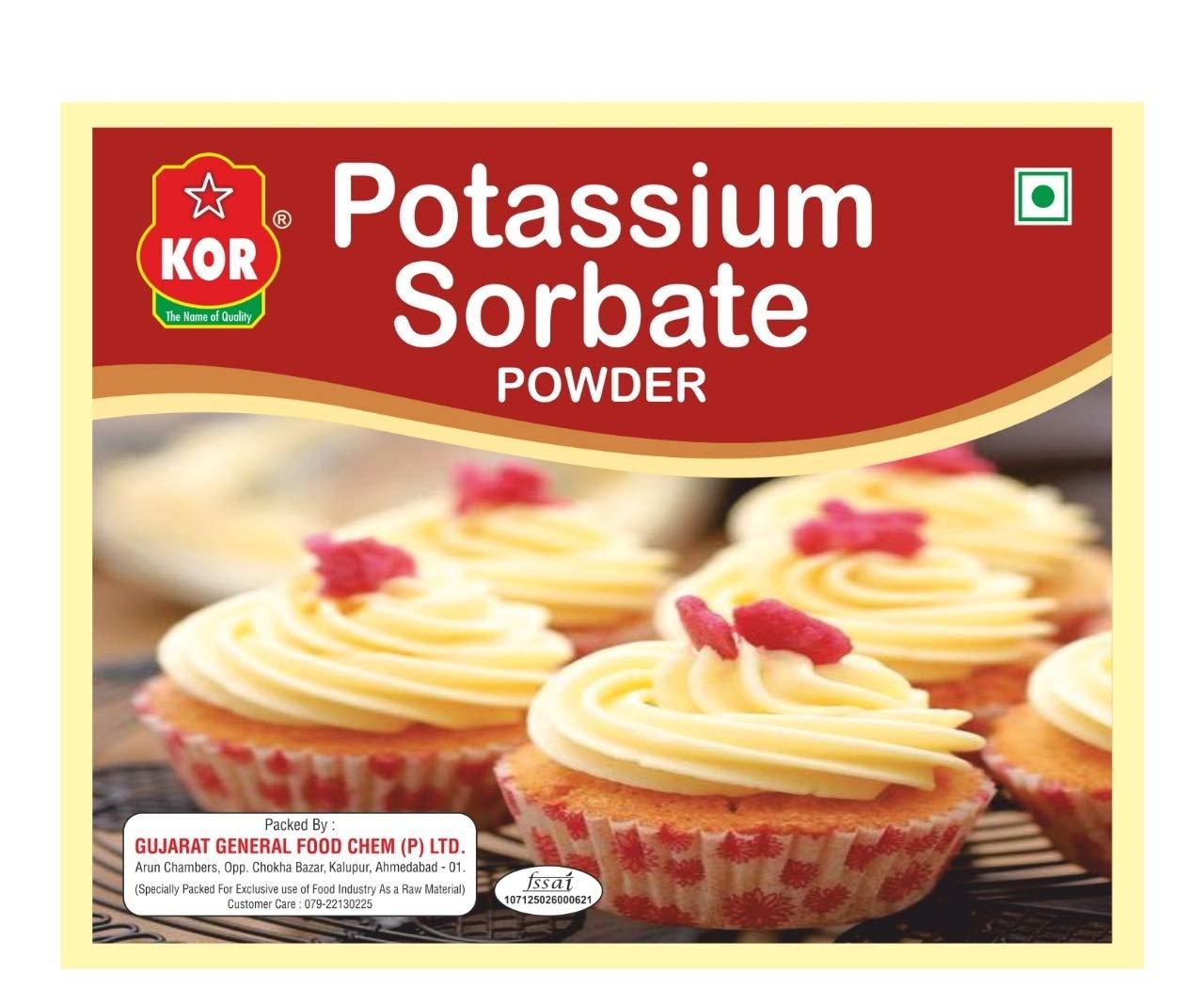 KOR KOR Potassium Sorbate Granules - 400gm Preservative for Food Products, Ideal for Home Canning, Baking, and Beverage Production - Pack of 2