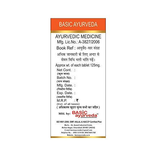 BASIC AYURVEDA BASIC AYURVEDA Brihat Bangeshwar Ras with Gold 12 Tablets | Ayurvedic Supplements for Urine Health |