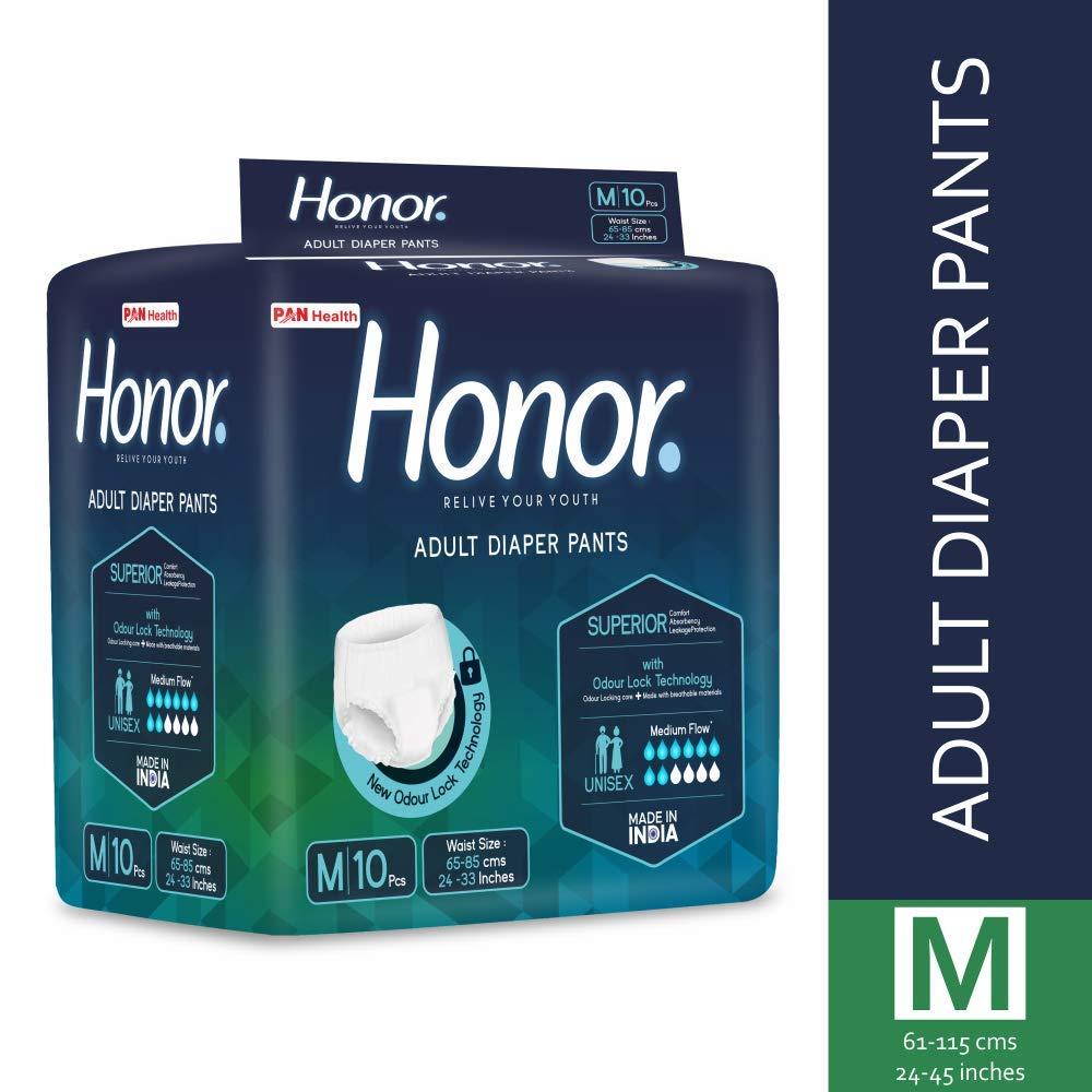 Honor Honor Adult Diaper Pants, Medium - 20 Count (65-85 cms | 24-33 inches)