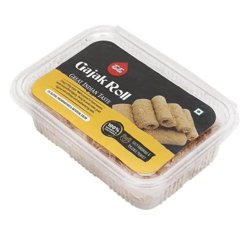 TIP TIP TIP TIP Handmade Crispy Gajak Sweet Roll 600g | Gud Gazzak | Tilkut | Gajjak | Sesame Chikki | Gachak | Gur Snacks Bar