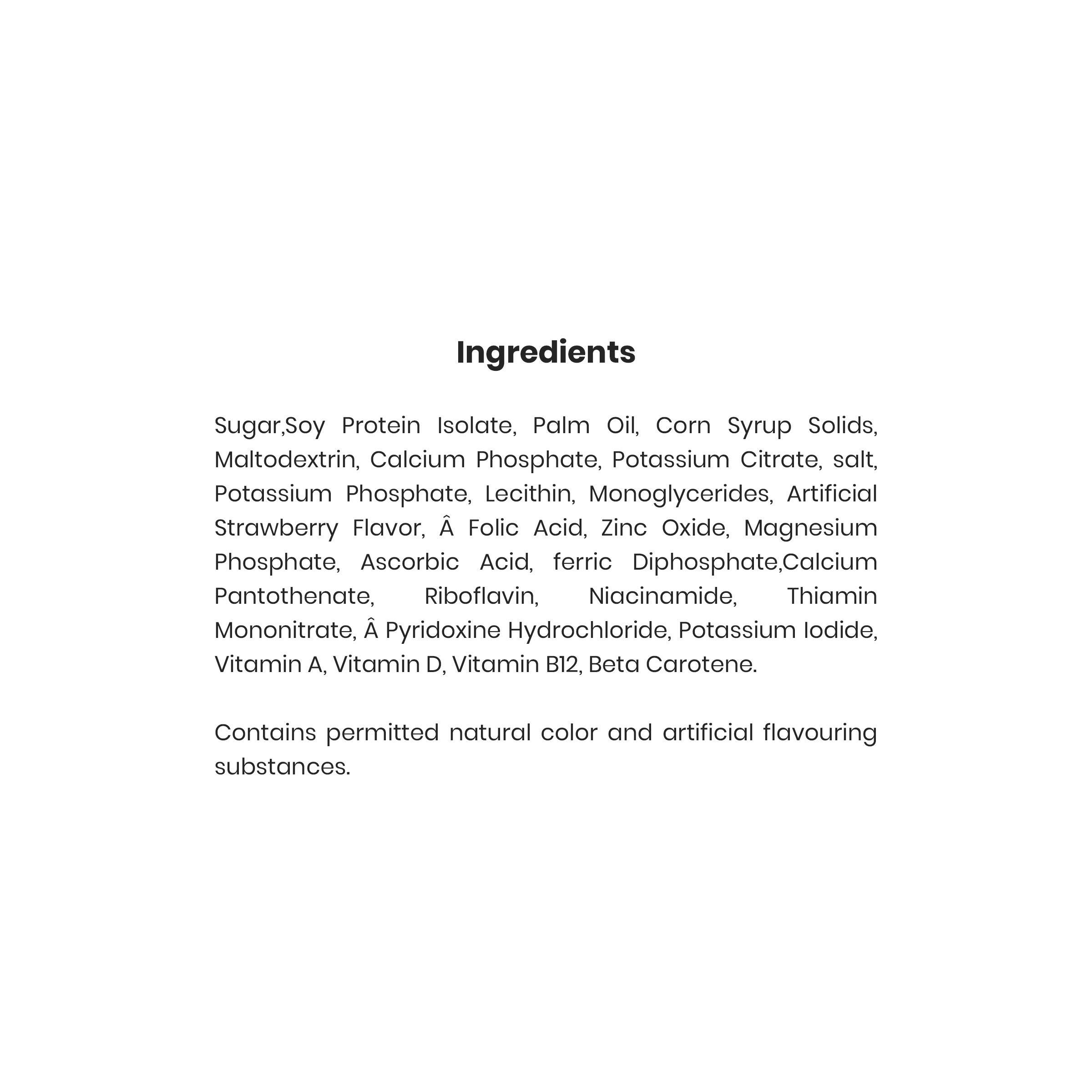 Soyvita SOYVITA - SWEETENED Strawberry | Lactose Free | Vegan | ENRICHED Soy Beverage Powder | Serves-15 (500 GMS)