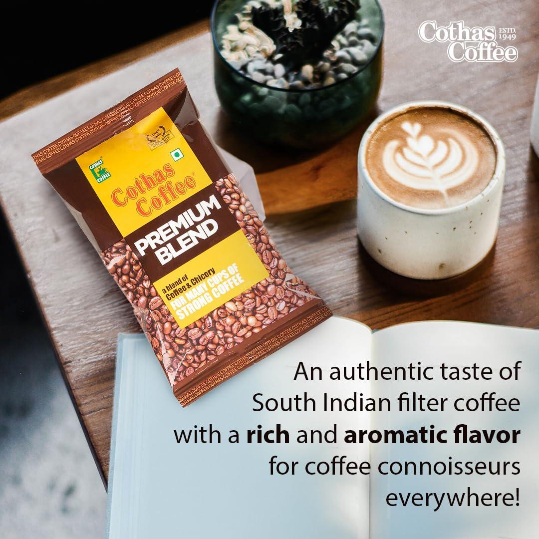 Cothas Cothas Cotha Blend | Filter Coffee | 60% Coffee 40% Chicory (500G), Powder, Packet