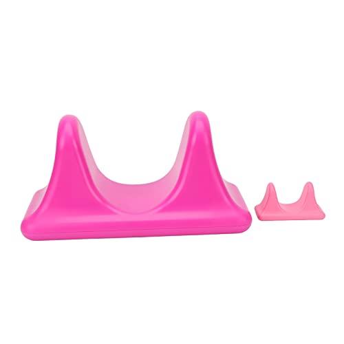 BUQE Hip Flexor Massager, Psoas Massage Tool Mellow Soreness Relief Ergonomic Portable ABS for Back (Purple and Pink)