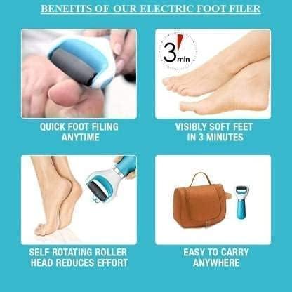 RSKG RSKG Flawless Pedi Electronic Tool Electric Callus Remover Feet Rechargeable Pedicure Tool Pedicure Machine for Foot Pedicure for Hard Cracked Skin.
