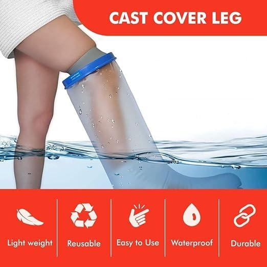 JAMBUVANTI JAMBUVANTI Waterproof Cast Covers for Shower Leg Protector to Keeps Dry of Wounds, Bandage, Dressing Watertight Shower Cast Shower Protector, ound Protector for Broken Leg, Knee, Foot, Ankle,Burns