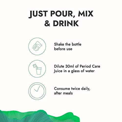 Kapiva Kapiva Period Care Juice 1L | For Irregular Periods, Period Pain, Hormonal Imbalance, PCOD & PCOS Care | 100% Ayurvedic with Shatavari, Ashoka, Noni, Mulethi & Lodhra