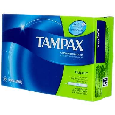 Tampax Tampax Flushable Super Tampons - 10 ct, Pack of 3