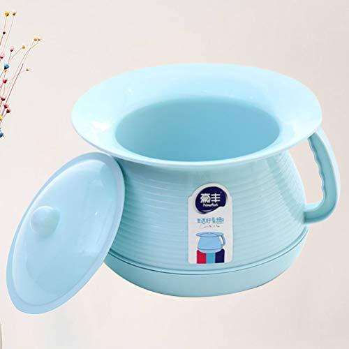 HEALLILY HEALLILY Potty Urinal Chamber Pot Bedpan Urinal Bottle Urine Pot Pee Bottle Urinal Bottle Urine Pots Urine Bucket Mobile Toilet for Kids Female Blue