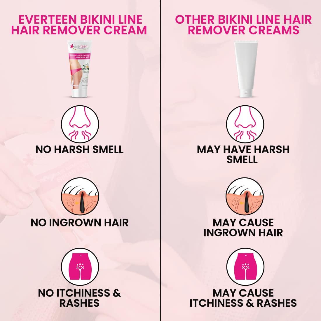 Everteen everteen Bikini Line Hair Remover Creme 3 Pack Combo