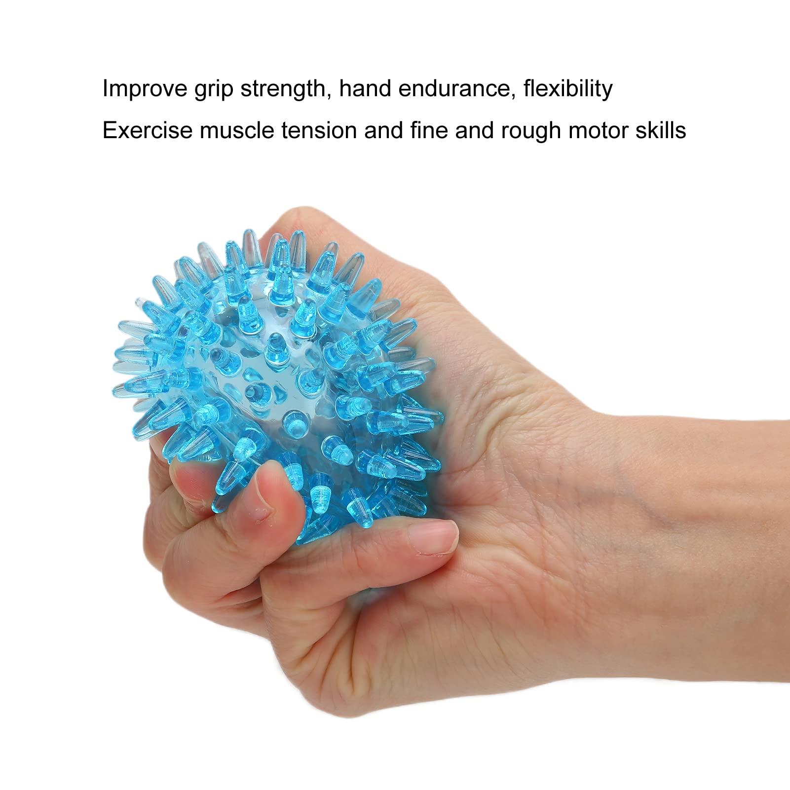 Shanrya Spiky Ball, TPR Material Light Weight Small Size Soft Spike Ball for Household for Exercise(6CM)