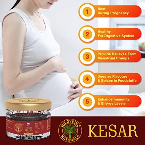 WILDVEDIC NATURALS Wildvedic Naturals Pure Kashmiri Kesar / Saffron - 1 Gram (Original Grade Saffron Threads,Quality Saffron )