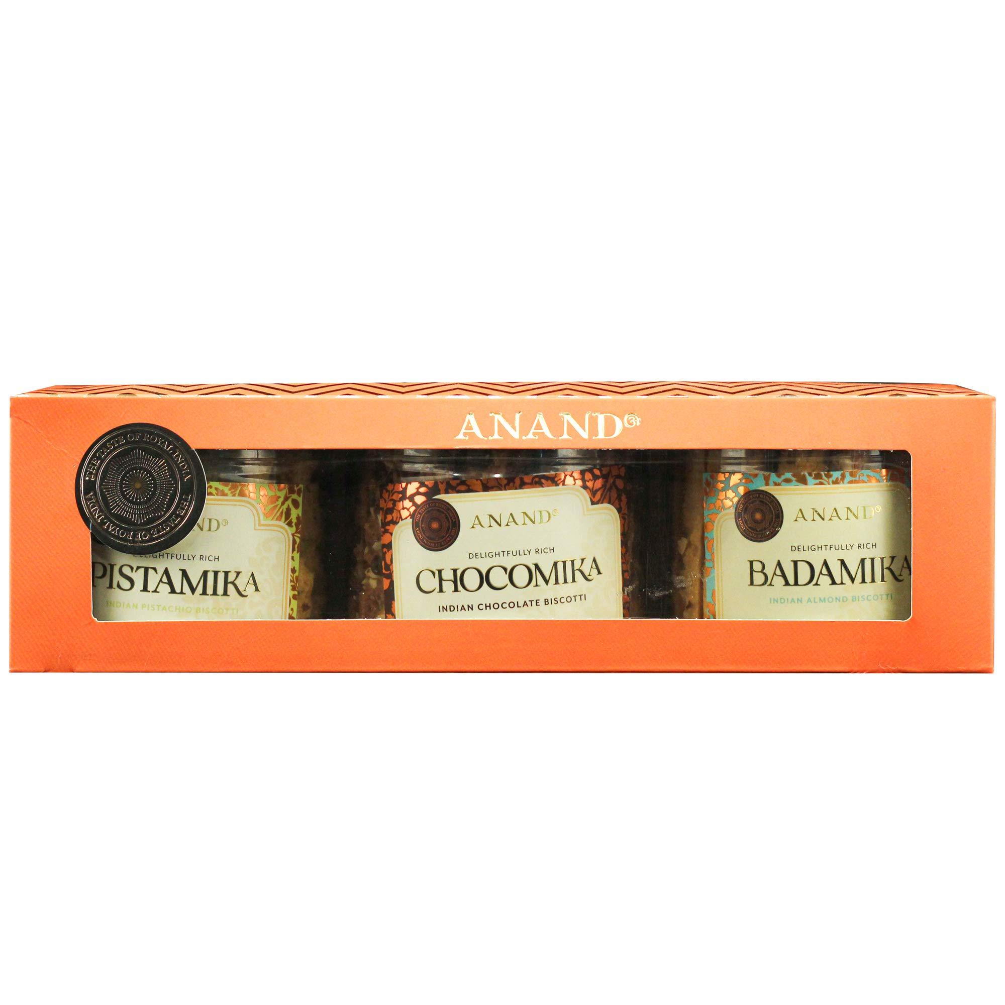 ANAND ANAND Premium Biscotti Combo - Badamika Pistamika Chocomika Combo, 450g (Pack of 3 (675 g))
