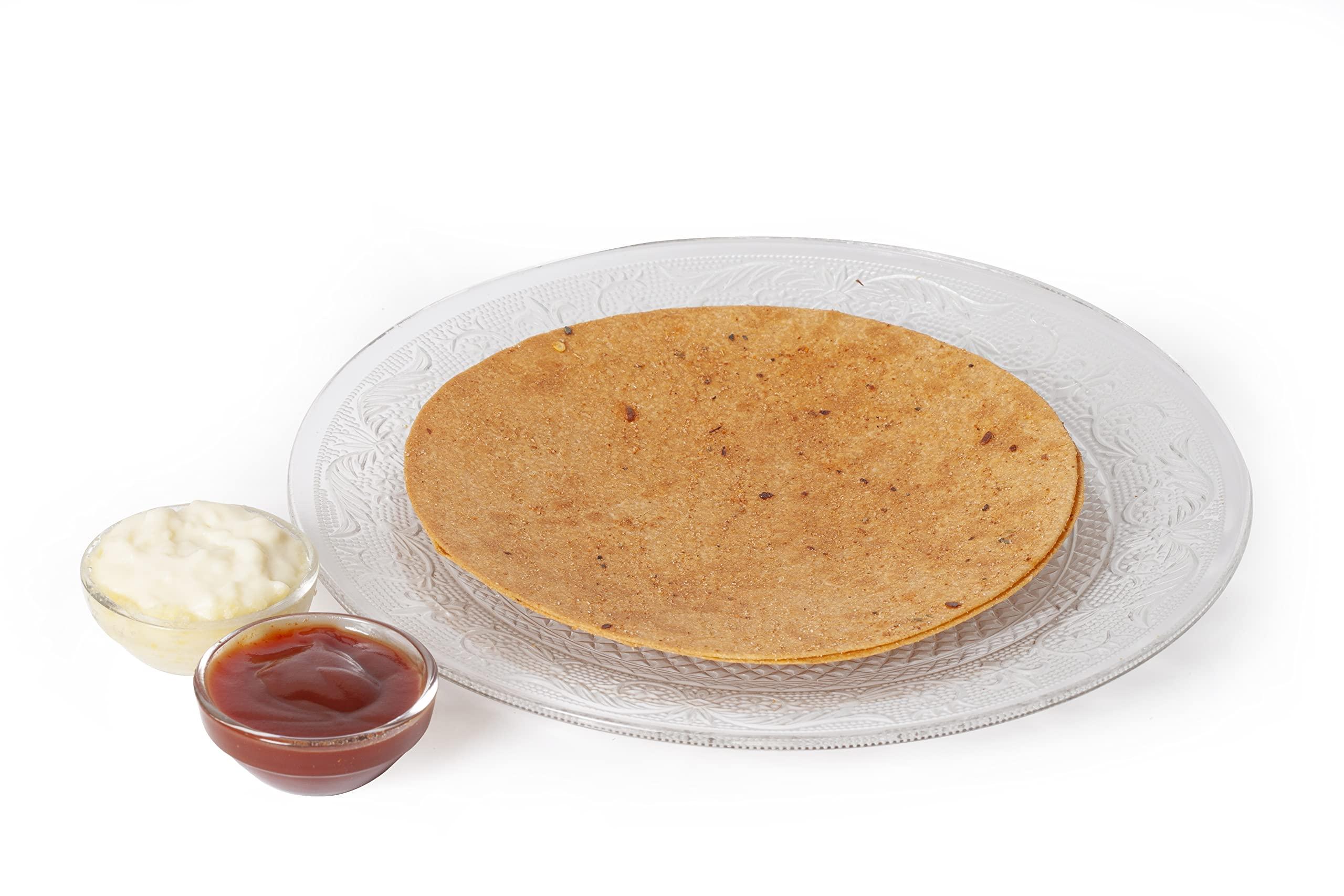 KANIDHA Kanidha Punjabi Tadka Khakhra, Mathiya Khakhra, Masala Khakhra and Tangy Tomato Khakhra, 800 Grams (Pack of 4)