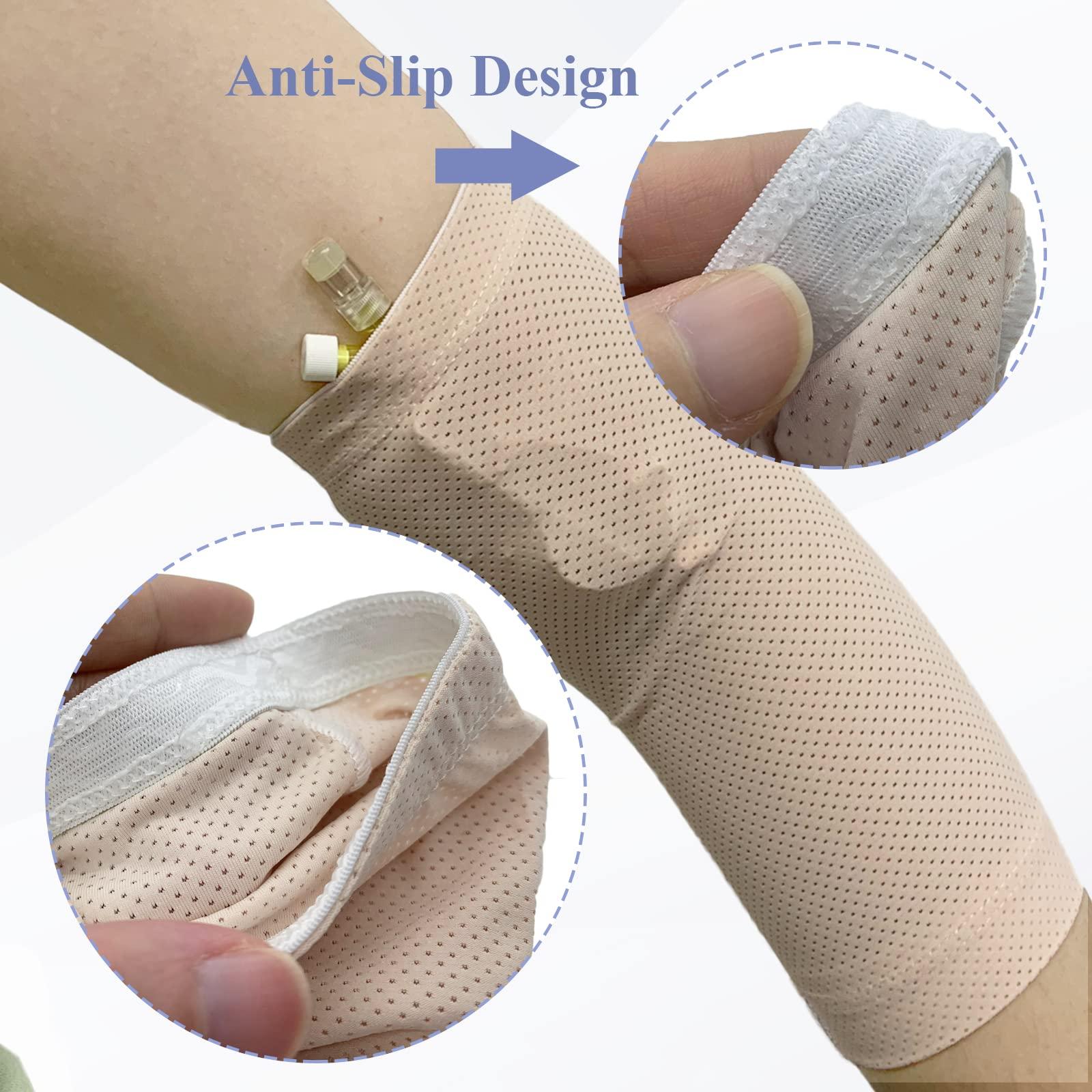 EDWERD Ultra-Soft PICC Line Cover - Adult PICC Sleeve Arm Nursing Cast Protector,Non-Slip, Breathable, Comfortable (XS)