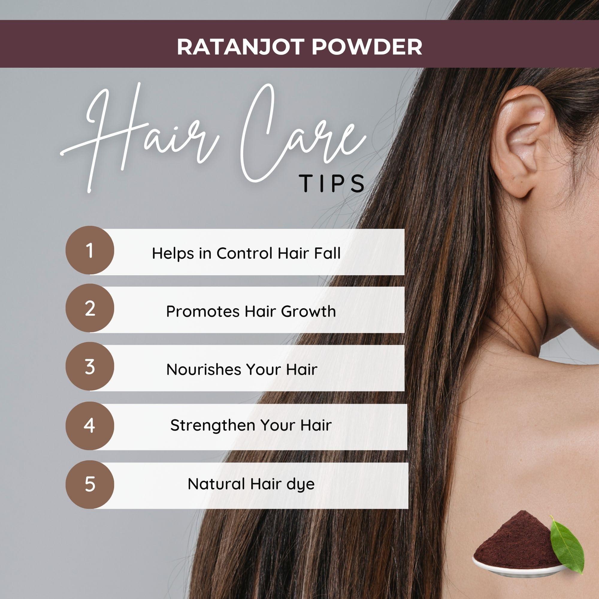 BrijBooti Birju Mahavir Ratanjot Powder- Alkanna Tinctoria -Alkanet Root Powder 200 Gr