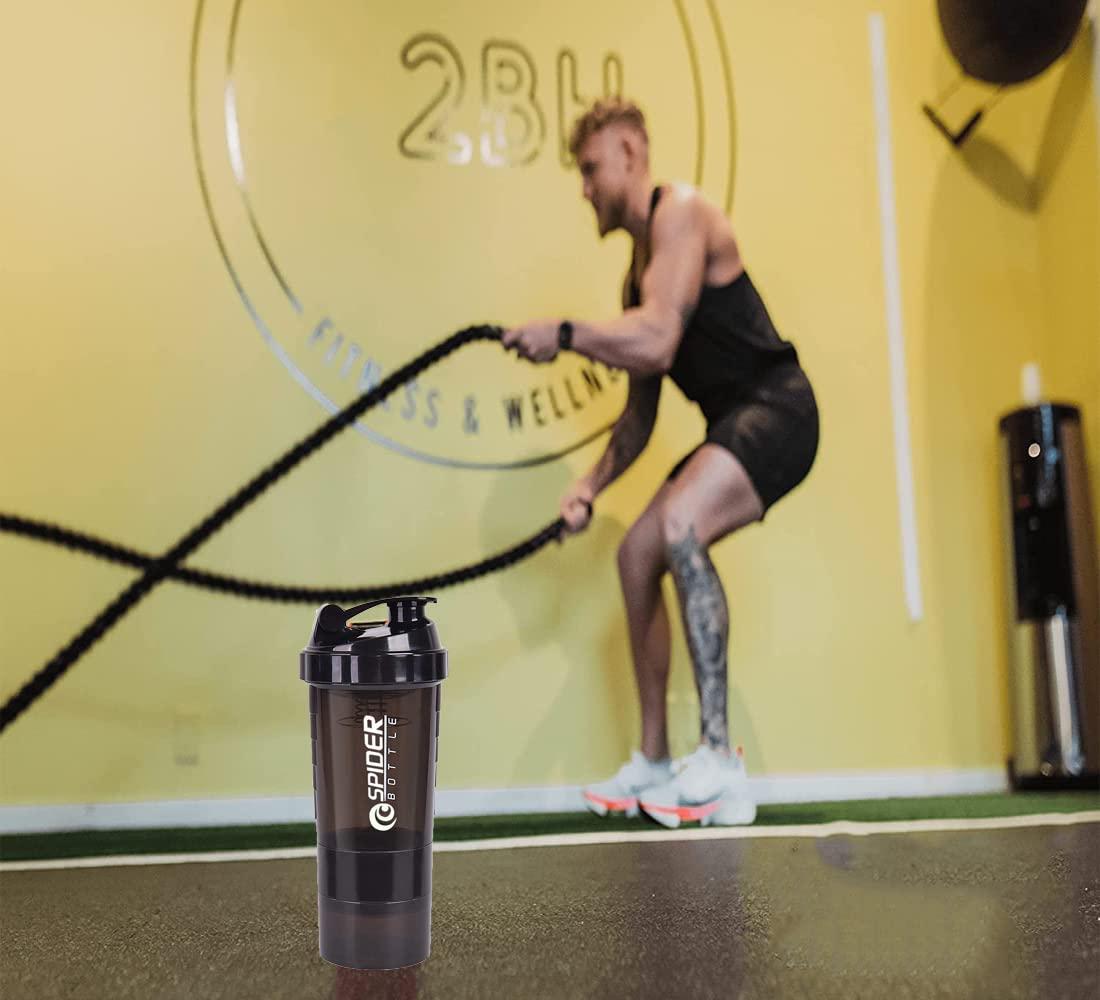 COOL INDIANS COOL INDIANS Gym Shaker Bottle For Protein Shake Gym Bottle Sipper Bottle For Men Women 500 ml Shaker Bottle For Gym (Black)