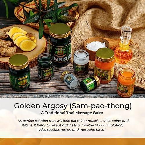 HANI PO HANI PO Novolife Sampaothong Golden Barge Green Balm 50g Pack of 1 -Thailand Prodcut