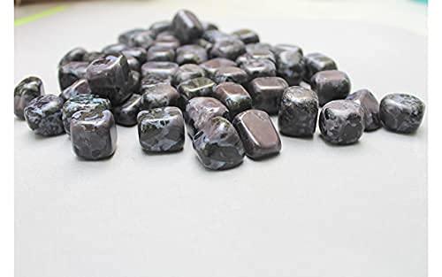 Jet International Crystal Jet Indigo Gabro Tumbled Stone 100 Grams Attractive Genuine A Grade Approx. 0.75" to 1 Inch Image is Reference