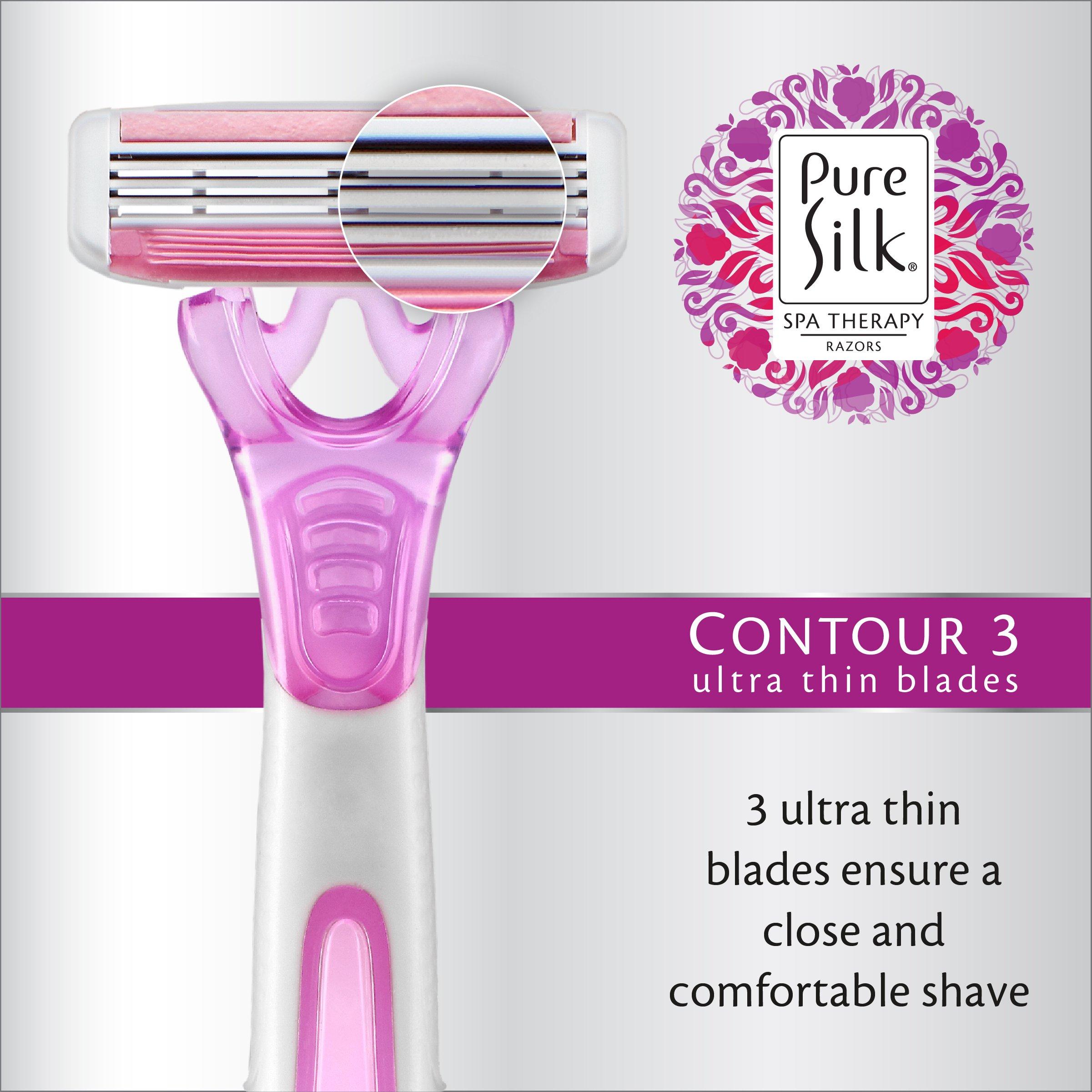 Pure Silk Pure Silk Premium Disposable Three Razor, 4 Count