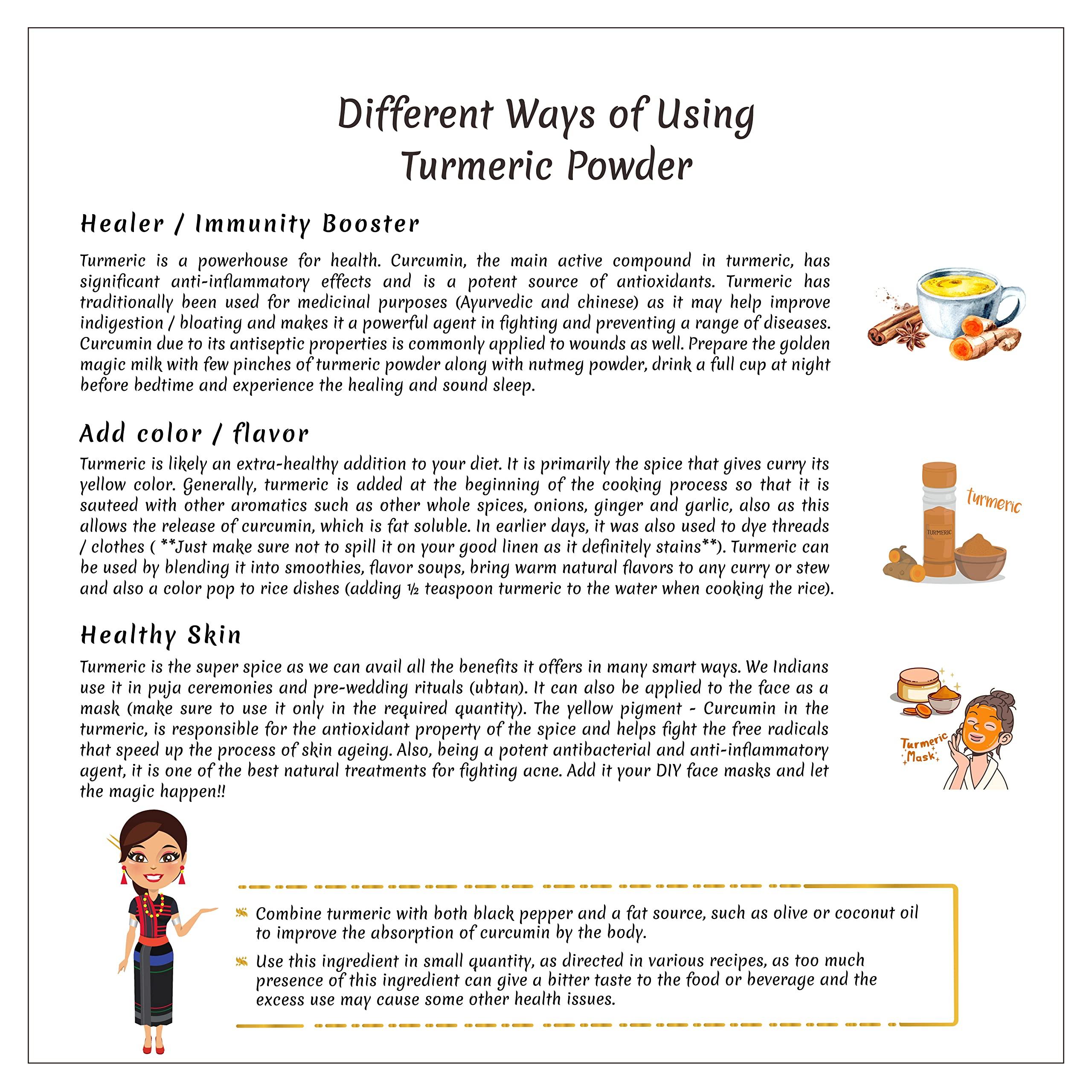 Sattva Sugandha Sattva Sugandha Lakadong Turmeric Powder Haldi Powder High Curcumin 8 - 9 percent from Lakadong Meghalaya (600g)