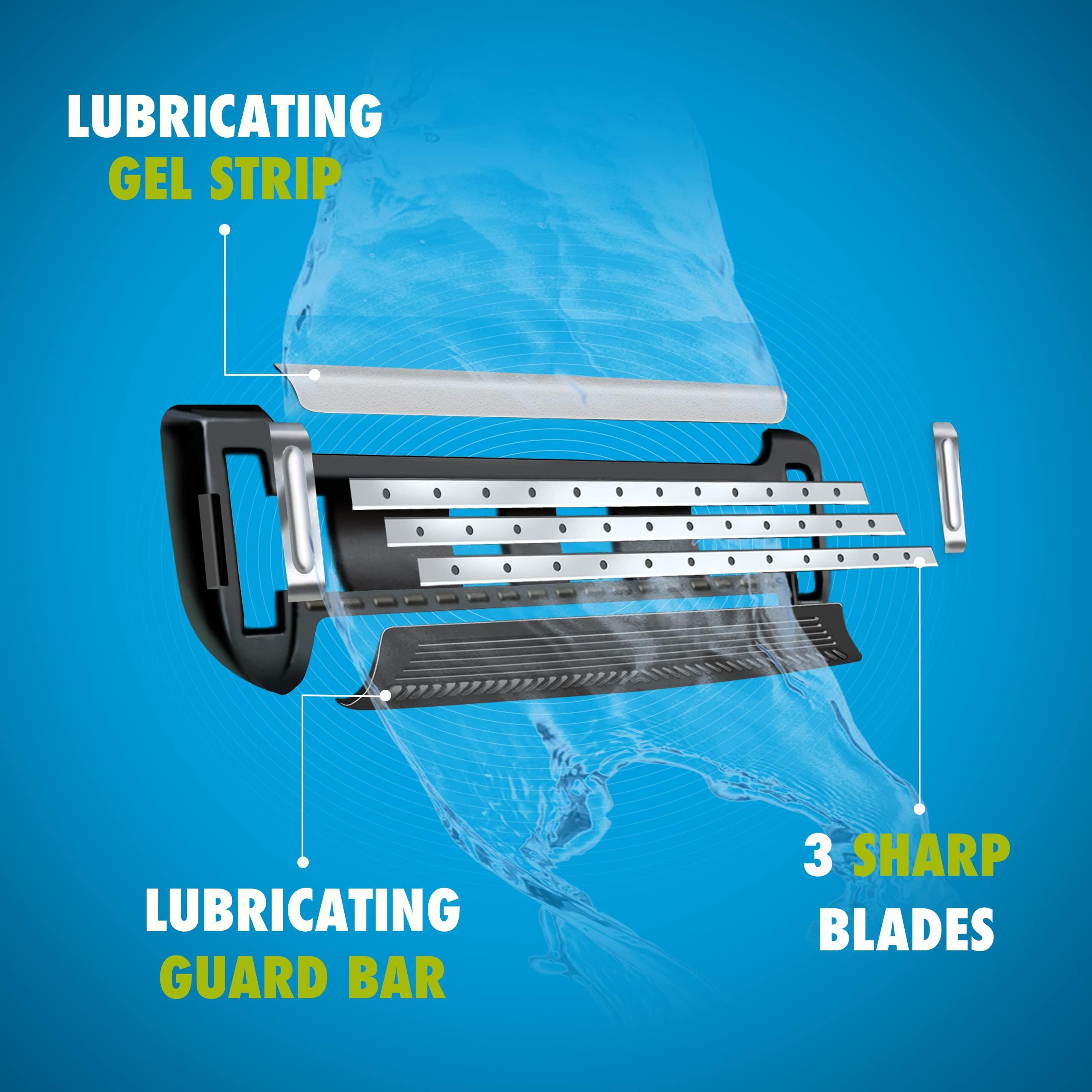 FOGG FOGG Kloze Advance 3, Shaving Razor For Men With 3 Blades (2 Cartridges), Easy & Smooth Shave