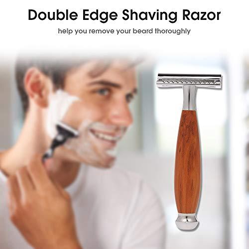 Layfuz Shaving Razor Safety Razor Double Edge Beard Razor Manual Beard/Mustache Removal Shaving Tool Zinc Alloy