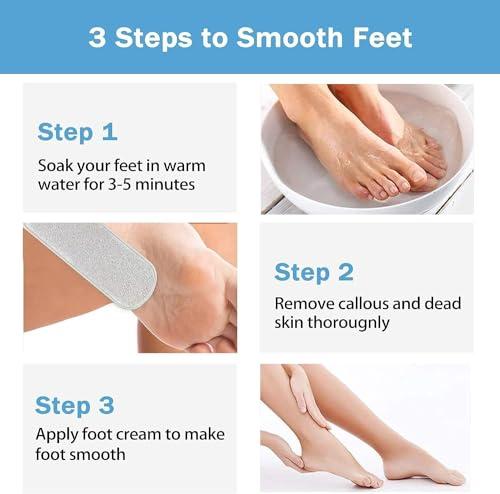 FLOXIT FLOXIT Foot File Callus Remover Pedicure File, Foot Scrubber with Stainless Steel Cracked Heel Corn Removal usage Dead Skin also Professional Care Pedicure, Scraper For Heels Filer