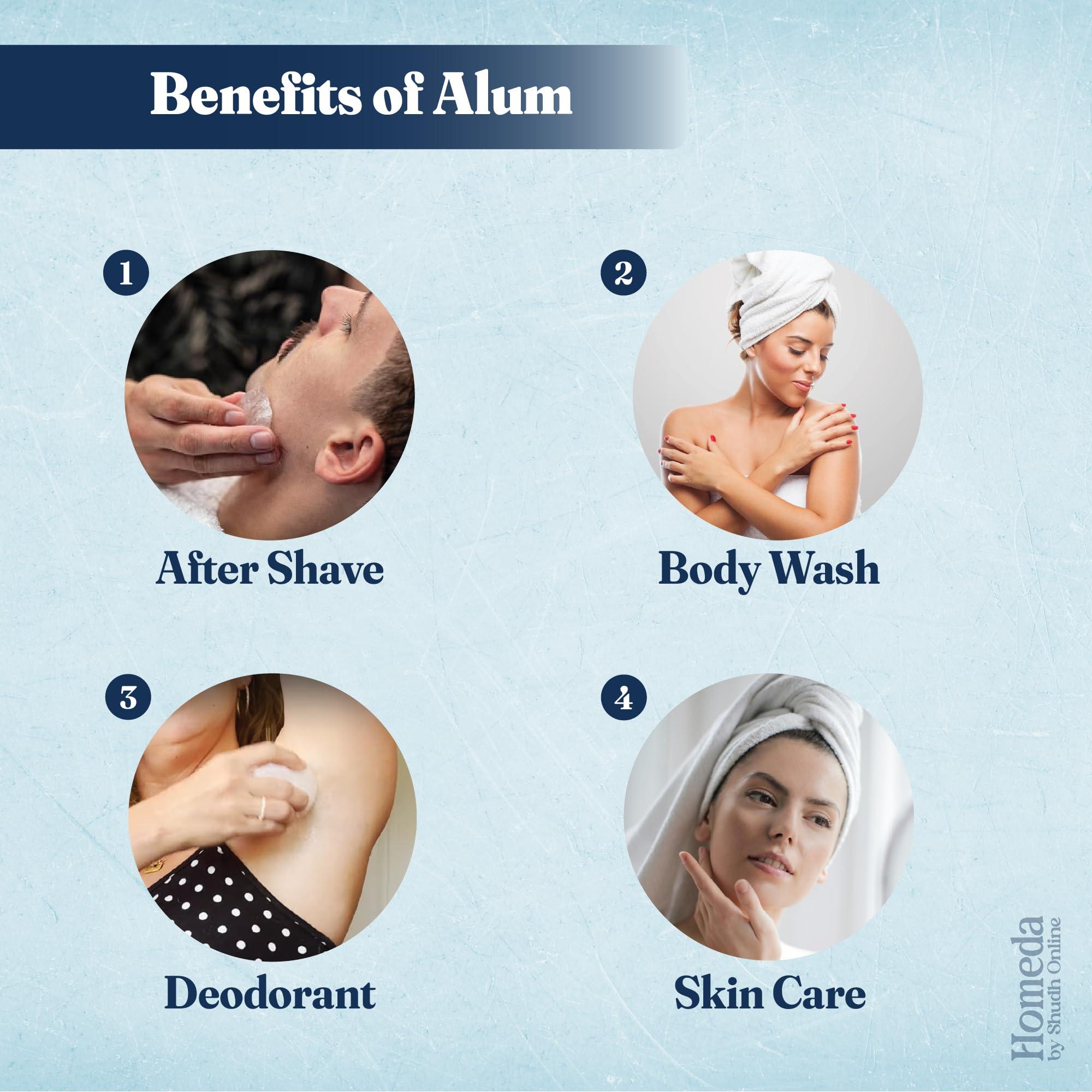 Shudh Online Shudh Online Fitkiri, Fitkari, Fitakri, Alum stone (100) - Water purification, Vastu, Shaving, Skin, Teeth, Plants