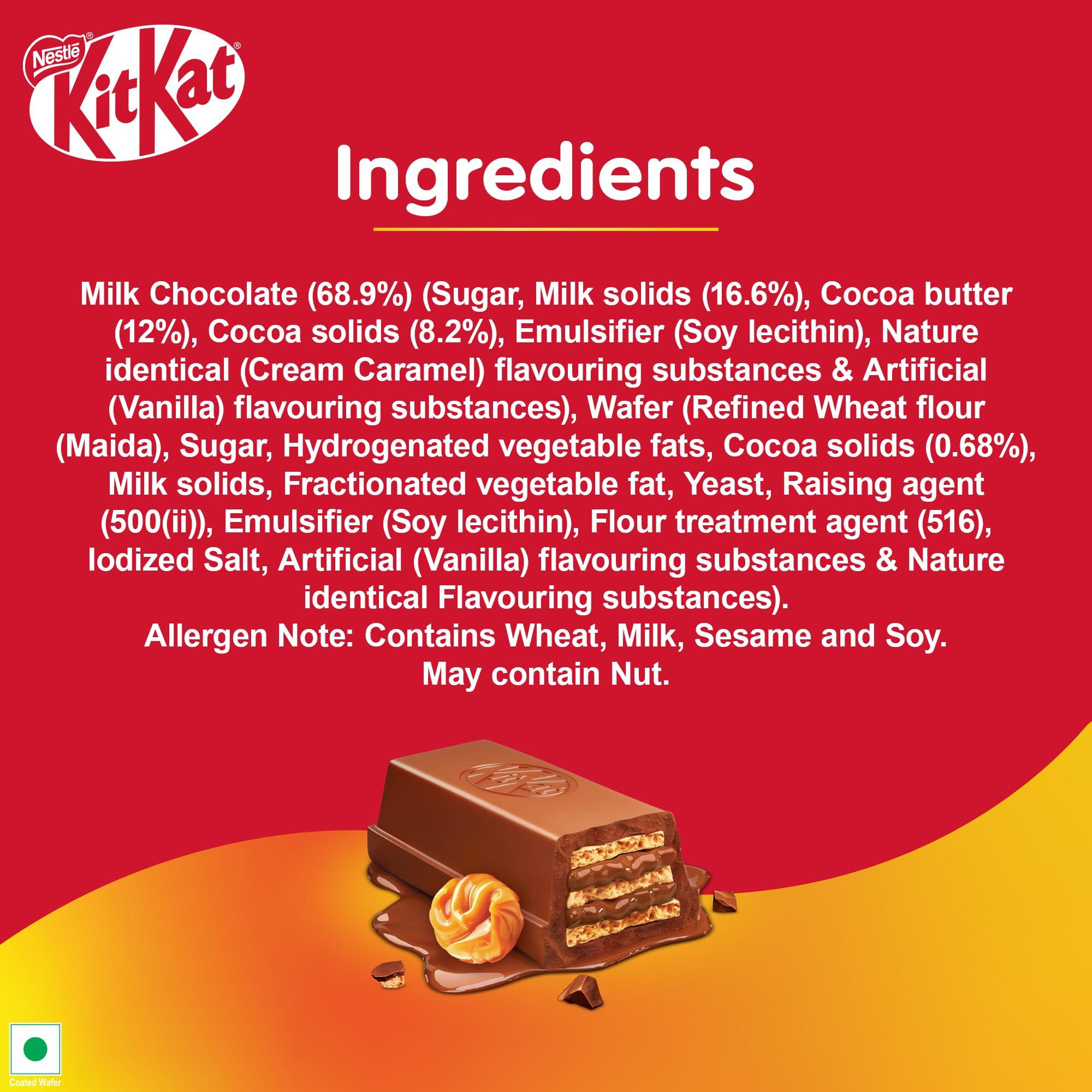 DESSERT DELIGHT (device) KIT KAT Caramel Chocolate Coated Wafer Bar, 50G X 12 Units, 600 Gram, Box