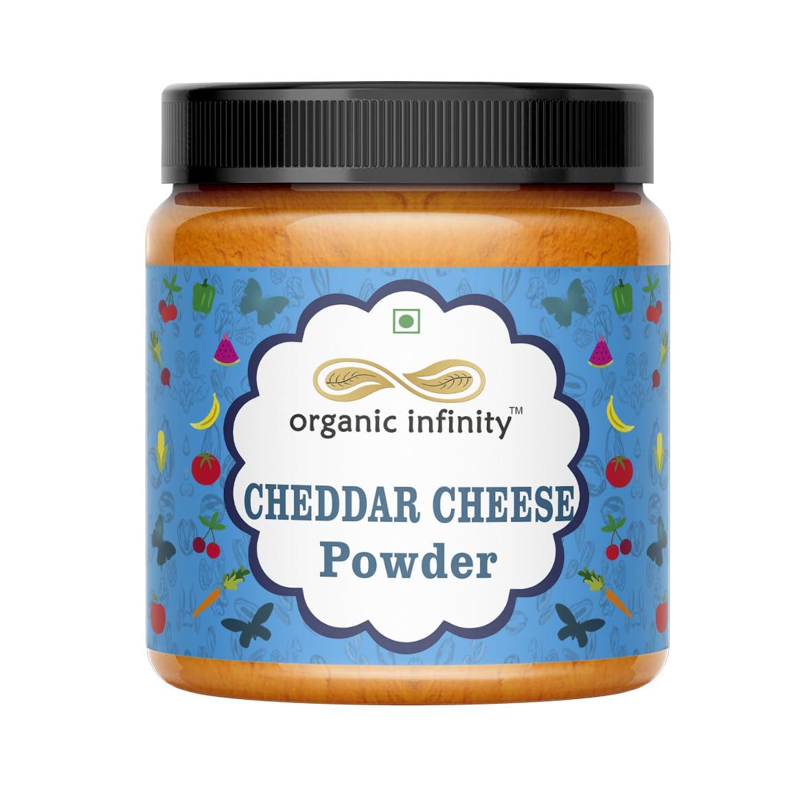 organic infinity Organic Infinity Cheddar Cheese Powder | Cheese Powder for Popcorn - 200 GM By Organic Infinity