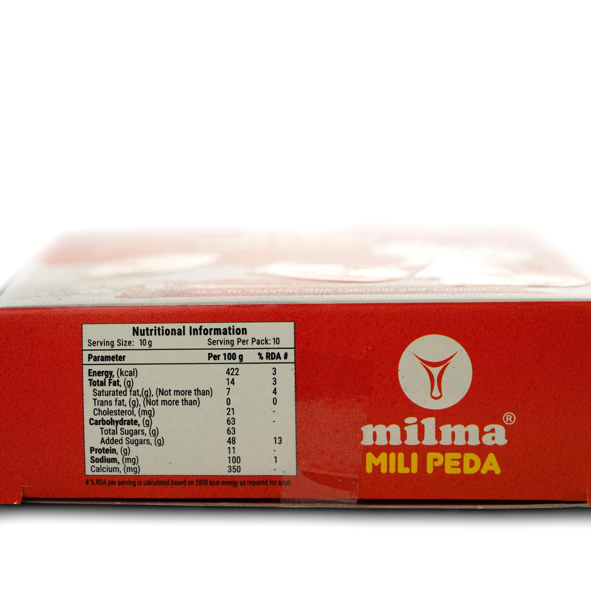 Milma Milma Milk Peda, 100g Pack of 5, Traditional Indian Sweets