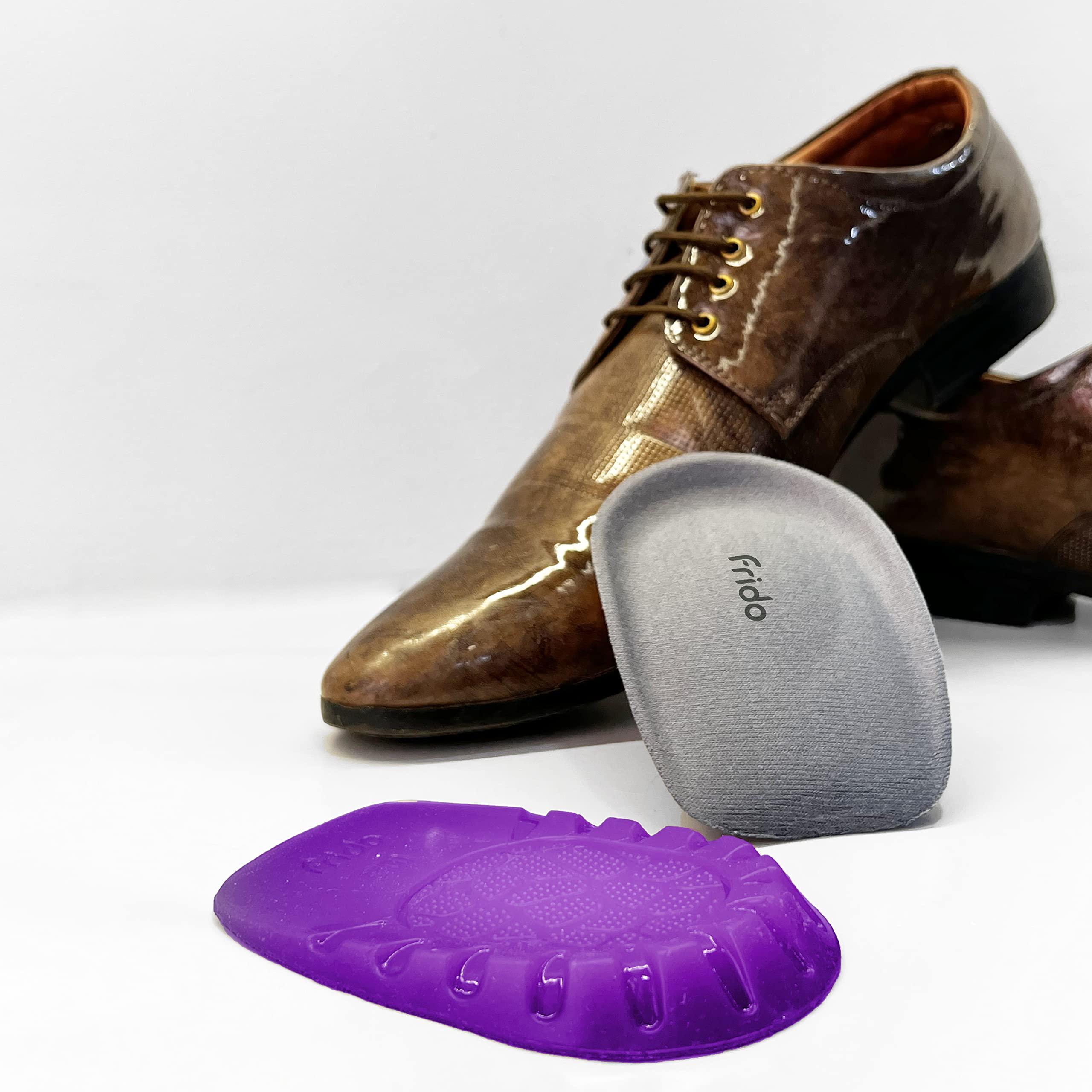 Frido Frido Orthopedic Heel Pads For Heel Pain Relief, Heel Insole For Extra Cushioning & Comfort, For Shock Absorption, Heel Aggravation & Spur Relief Heel Cups, Large (Uk 8 - 11), Pack Of 4