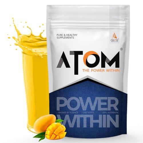Asitis Nutrition AS-IT-IS Nutrition ATOM Pea Protein, 29g Protein, Peak Muscle Gains & Fast Recovery, Easy Digest, Vegan Smooth & Delicious, 1Kg (1, Mango Fusion)