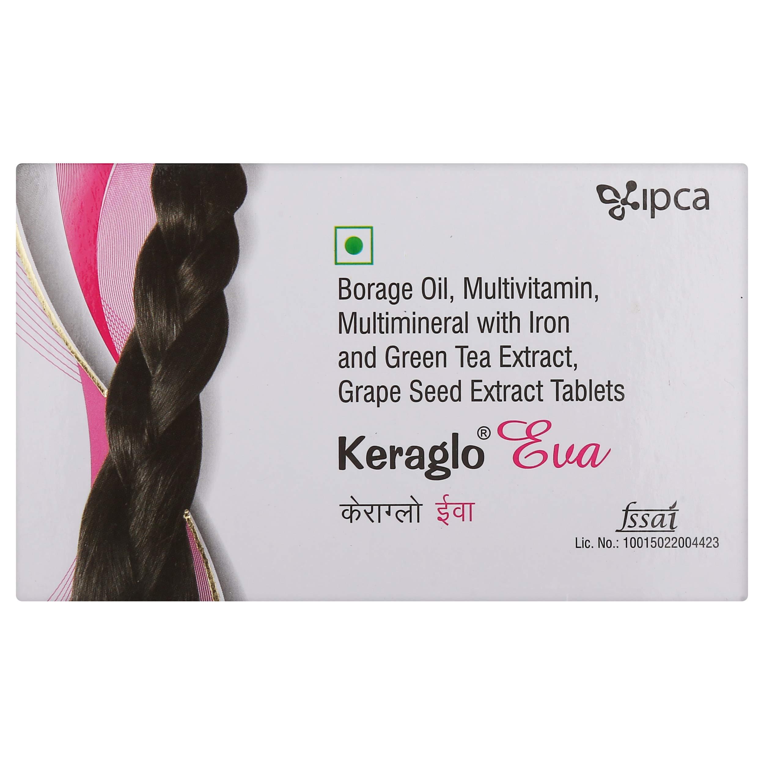 IPCA Keraglo Eva - Blister Pack of 10 Tablets