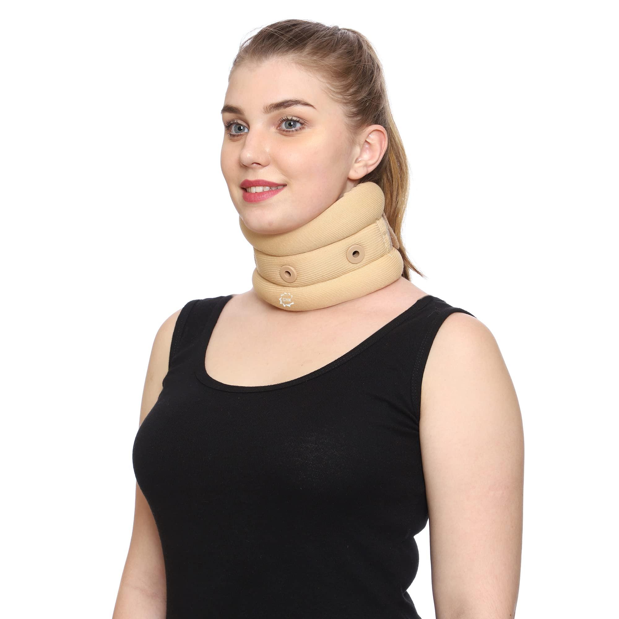 GHK GHK H15 Cervical Collar Soft for Neck Support, Small Unisex Skin Colour