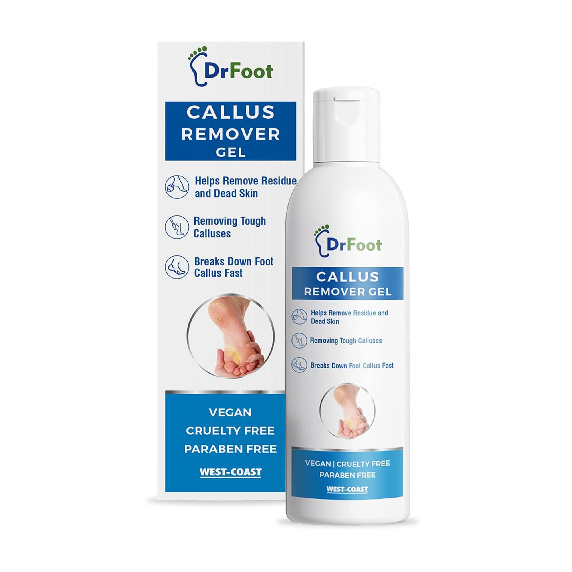 Dr Foot Dr Foot | Callus Remover for Feet | Callus Remover Gel | Feet Dead Skin Remover | Foot Cream for Cracked Heels | Foot Cleaner for Dead Skin | With Urea, Coconut Oil & Aloe Vera | For Men & Women