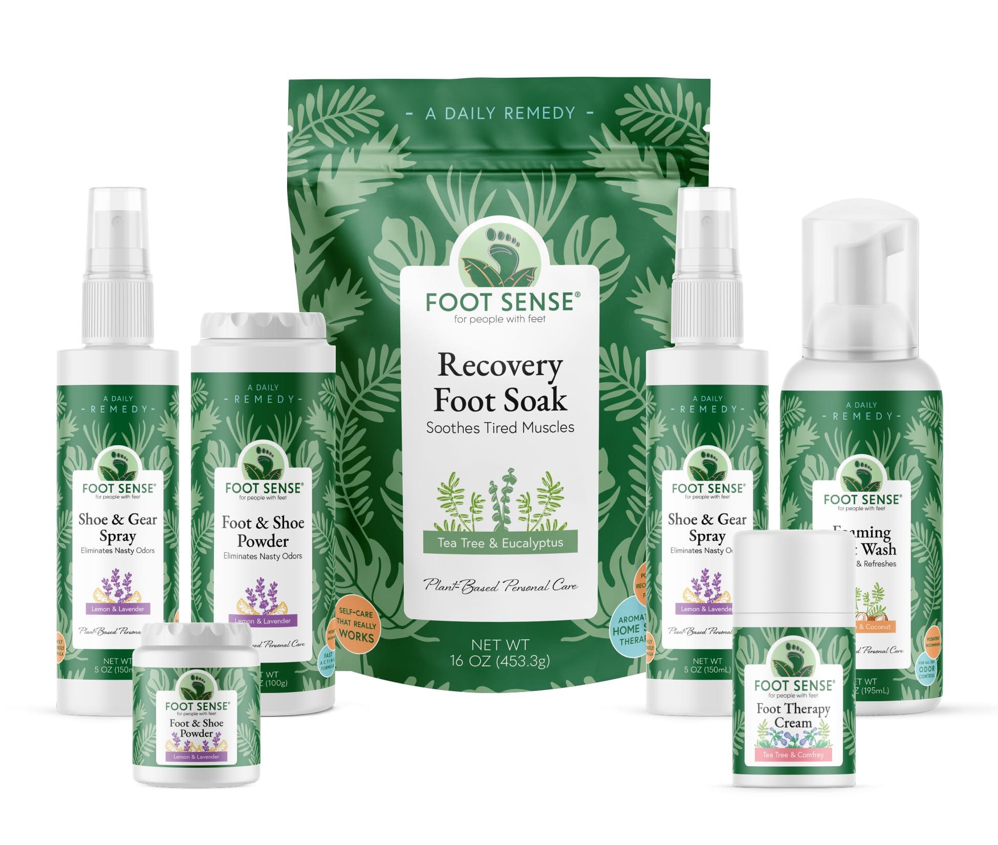 Foot Sense FOOT SENSE All Natural Smelly Foot & Shoe Powder - Foot Odor Eliminator lasts up to 6 months. Safely kills bacteria. Natural formula for smelly shoes and stinky feet. (1 Pack 50G)