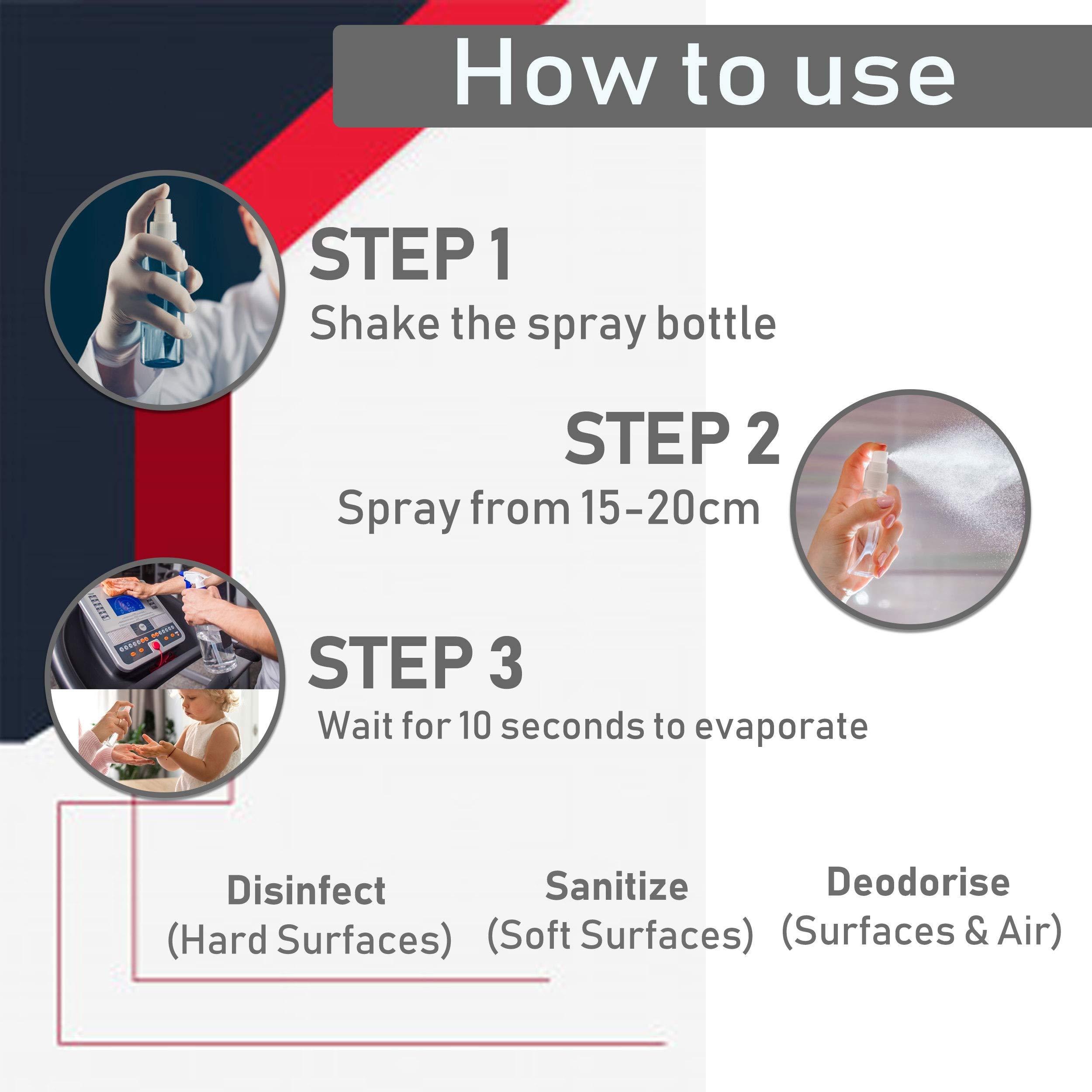 Roxanne Roxanne Anti-Bacterial Surface and Hand Spray Enriched with Tea Tree and Witch Hazel Antibacterial Antiseptic 99.9% Effective Germ-Killing (Pack of 2)