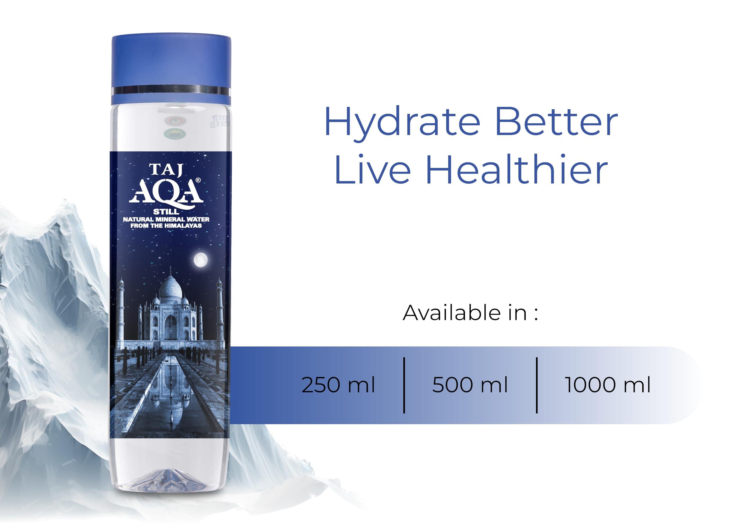 VARAHI Taj AQA Naturally Alkaline Mineral Water-500ml (Pack of 24 Bottles) | Natural Mineral Water Bottle