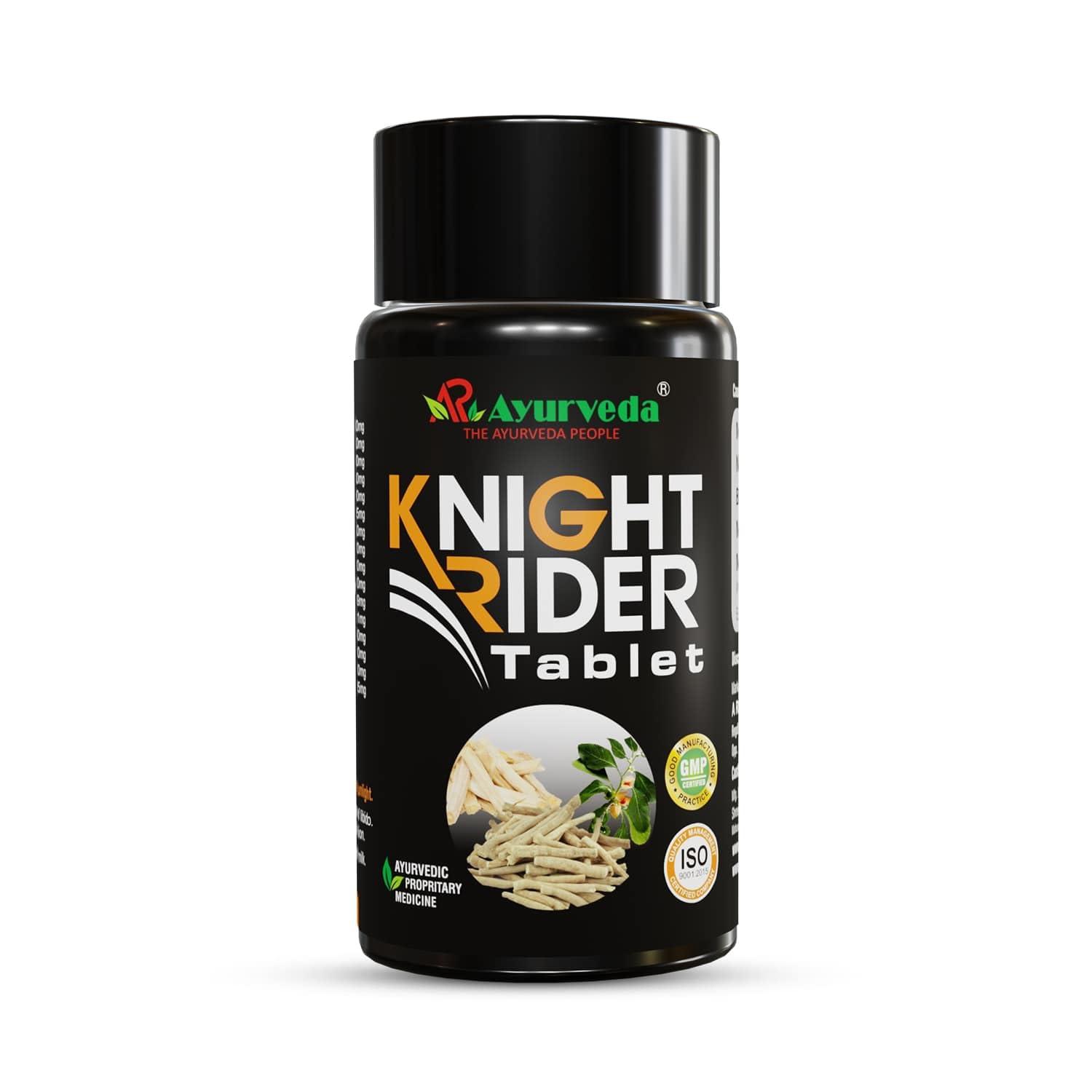 A R Ayurveda A R Ayurveda Pack of 1 Knight Rider Tablets for Men| Ayurvedic Medicine - For Stamina, Energy, Endurance, Immunity & Overall Wellbeing