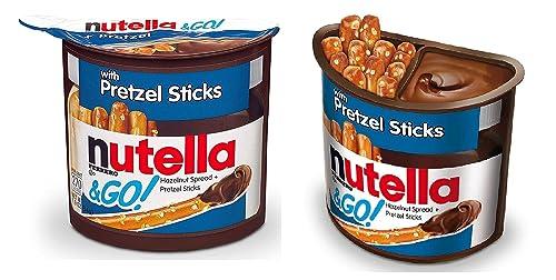Generic Nutella Go Pretzel Uniquely Delicious Taste of Nutella Hazelnut Spread Paired With Crunchy and Salty Pretzel Stick For a Salty Sweet Snack That Combines The Taste and Textures You Love 54g Pack Of 2