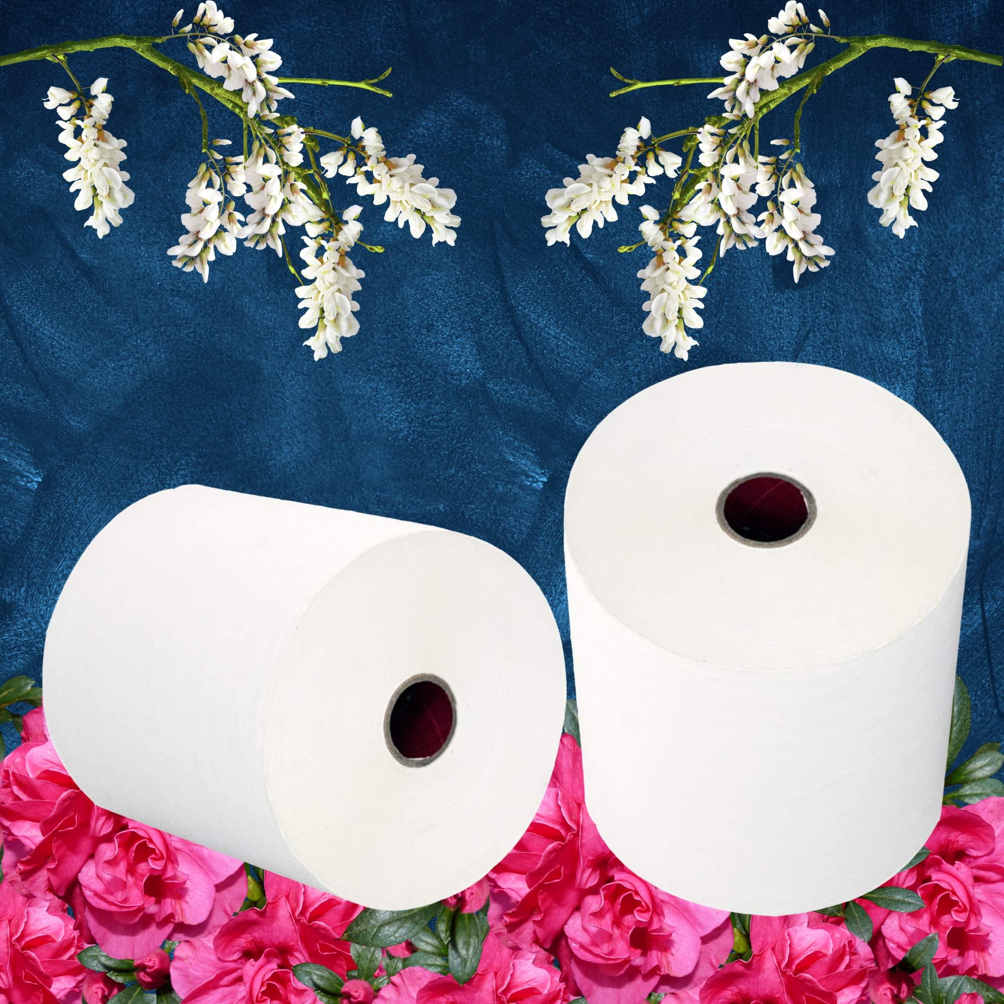 Ella Ella (1 kg) HRT Kitchen Tissue/Towel Paper Roll (Pack of 1) 100% Biodegradable Virgin Tissue Paper Eco Friendly Soft Highly Skin-Friendly Tissue/Paper Towel.