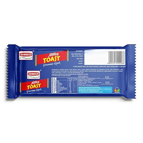 SOBISCO the taste of good health SOBISCO Toast Biscuits - Premium Rusk (205g - Milky Toast) (Pack of 10)