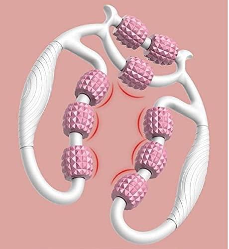 Zorzel Zorzel U Shape Yoga Massage Roller 8 Wheels Trigger Point for Arm Leg Neck Muscle Body Fatigue Lifted Tool Health Therapy Care Stress