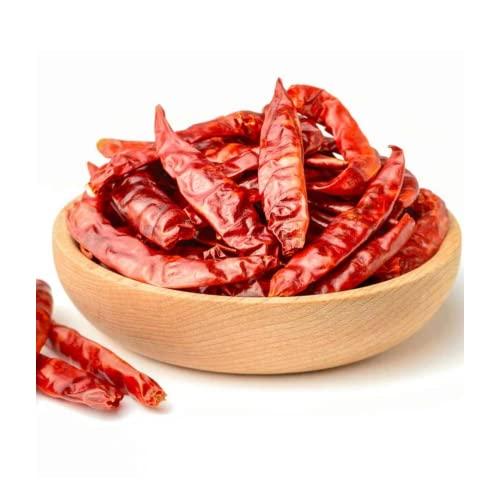 COUNTGREEN FRESH Countgreen Fresh Whole Dried Kashmiri Red Chili | Kashmiri Sukhi Sabut Lal Mirch | Hot Chilli 100% Organic - Ideal for Preparations Like Curries, Chutneys, Pickles, Soups and Other Dishes (100 g)