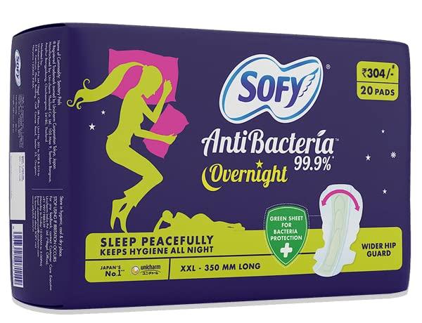 Sofy SOFi Sofy Antibacteria Overnight Xxl 20+20+20 Sanitary Pad Sanitary Pad (Pack Of 3)