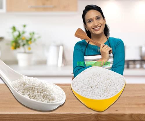 PRO ORGANIC LIFE Pro Organic Life sabudana medium sago, tapioca sago ( Premium & 100% Natural) 450 grm