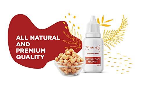 BAKE KING BAKE KING Butterscotch Flavour 30ML Essence for Baking Cakes, Jams, Jelies, Cookies, Ice Creams and Puddings Liquid Food Essence for Cake Making (Butterscotch Flavour 30ml)